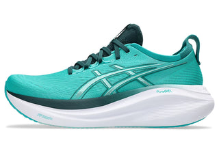 Asics Mens Gel-Nimbus 27 | Wave Teal/Saxon Green