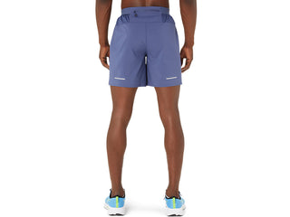 Asics Mens Road 2-in-1 7" Shorts | Thunder Blue/Denim Blue
