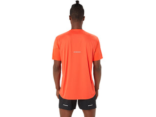 Asics Mens Icon Short Sleeved Top | True Red/Sunrise Red