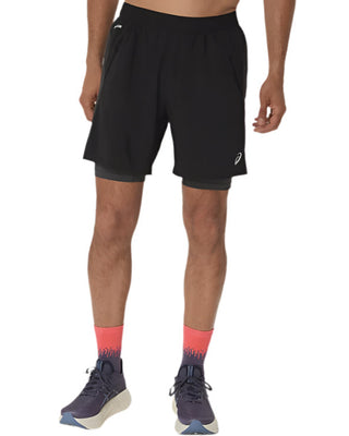 Asics Road 2-In-1 7" Short | Black