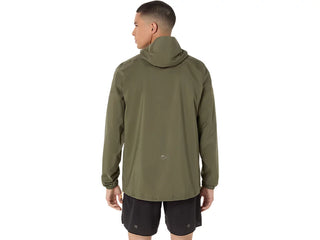 Asics Mens Fujitrail Elite Waterproof Jacket | Mantle Green