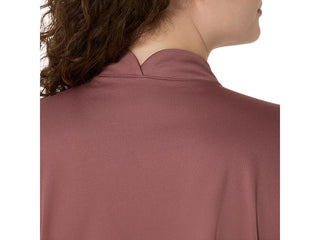 Asics Icon 1/2 Zip Top | Rubble Red