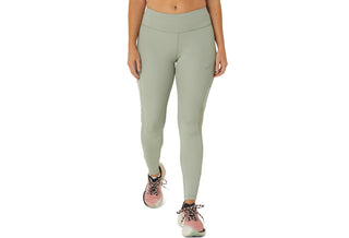 Asics Womens Icon Tight | Olive Grey/Mantle Green