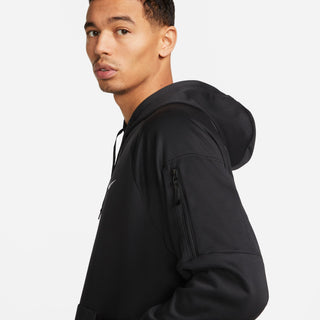 Nike Mens Therma-FIT Hooded Pullover | Black/White