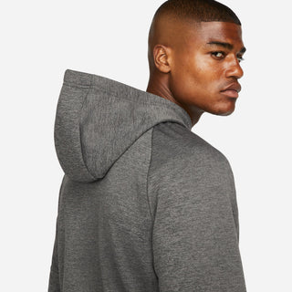 Nike Mens Therma-Fit Hooded Pullover | Charcoal Heather