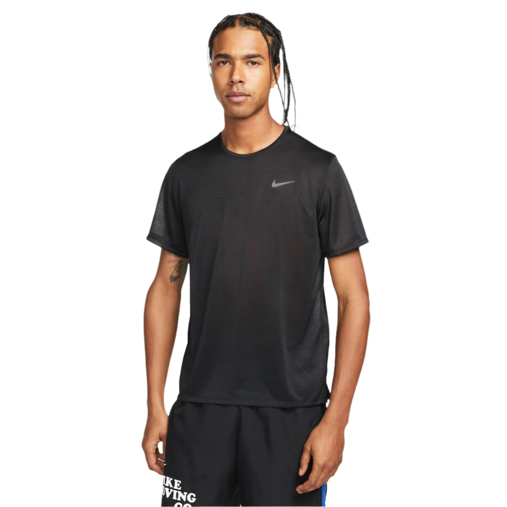 gray and black nike shirt