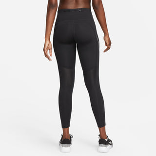 Nike Womens Mid-Rise 7/8 Graphic Leggings | Black/Cool Grey