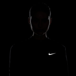 Nike Womens Swift Dri-FIT Mock Neck Running Top | Black