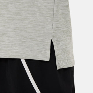 Nike Kids Dri-FIT Long Sleeve 1/2 Zip | Dark Grey Heather/White