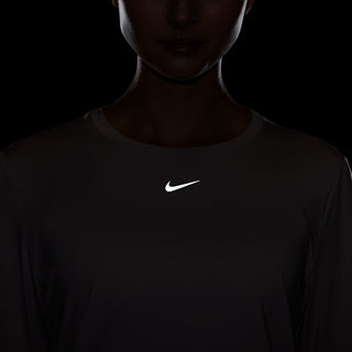Nike Womens One Classics Dri-FIT Long-Sleeve Top | Platinum Violet/Black