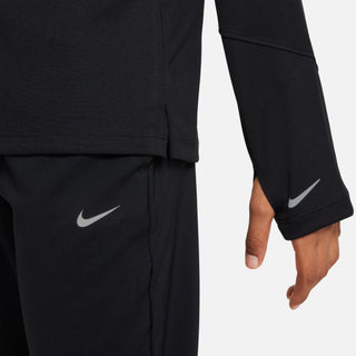 Nike Kids Multi Dri-FIT UV Long-Sleeved 1/2 Zip | Black/Reflective Silver