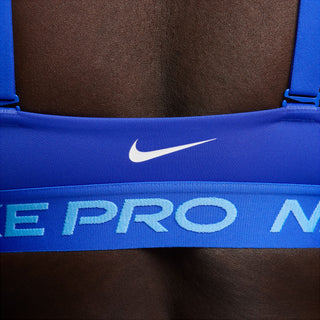 Nike Womens Pro Indy Plunge Sports Bra | Hyper Royal/University Blue