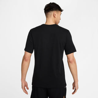 Nike Mens Dri-FIT Trail Running Logo Tee | Black/Football Grey
