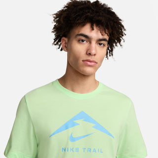Nike Mens Dri-FIT Trail Running Logo Tee | Vapour Green
