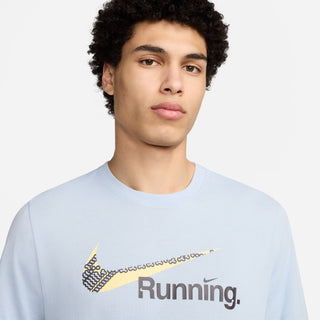 Nike Mens Dri-FIt Running T-Shirt | Light Armory Blue
