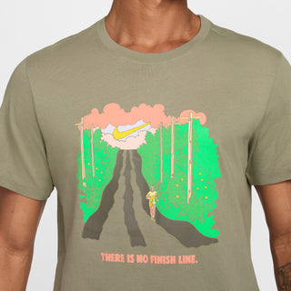 Nike Finish Line Running Tee | Light Army