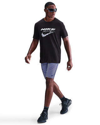 Nike Miler Dri-FIT UV Running Top | Black
