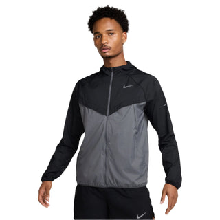 Nike Repel UV Running Jacket | Black/Iron Grey