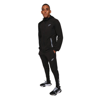 Frequency Mens Stretch Track Jacket | Black