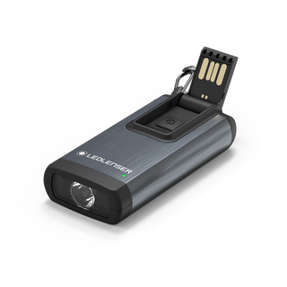 Ledlenser K6R Rechargeable Keyring Torch | Grey/Black