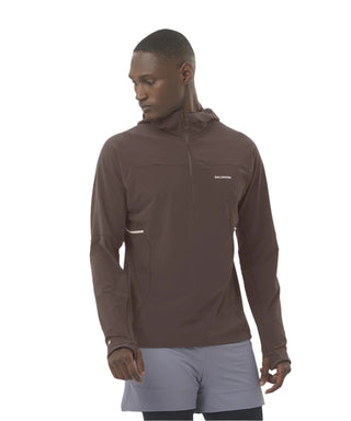 Salomon Sense Aero Hybrid Half Zip | Coffee Bean