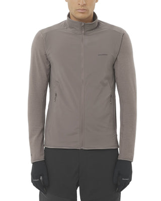 Salomon Essential Lightwarm Hybrid Full Zip | Iron