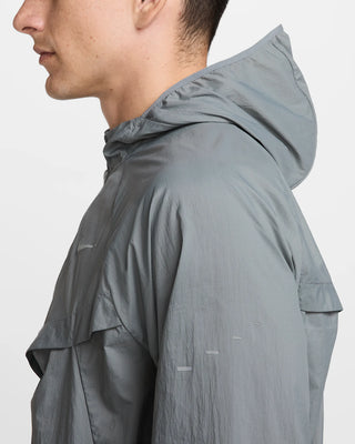 Nike Mens Repel UV Running Jacket | Smoke Grey