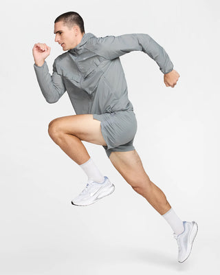 Nike Mens Repel UV Running Jacket | Smoke Grey