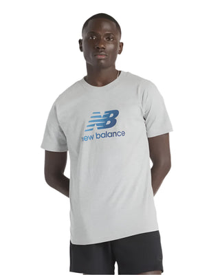 New Balance Athletics Gradient Logo Tee | Athletic Grey