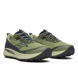 Saucony Mens Peregrine 15 Goretex | Hemlock/Navy