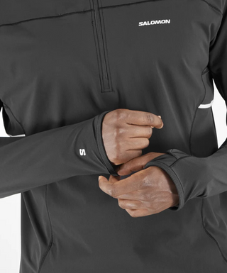 Salomon Sense Aero Hybrid Half Zip | Deep Black