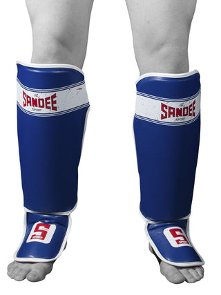 Sandee Sport Slim Shinguard | Blue/White