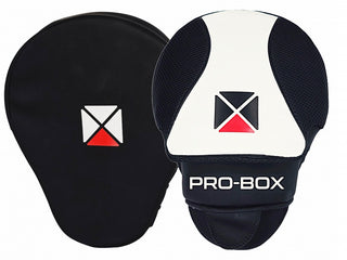 Pro Box PU Black/White Curved Hook/Jab Pad