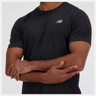 New Balance Mens Athletics T Shirt | Black
