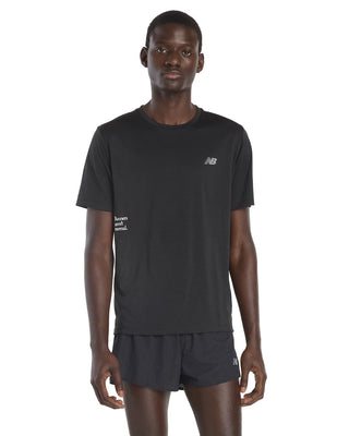 New Balance Mens Athletics Graphic Tee | Black