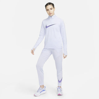 Nike Womens Dri-FIT Swoosh Run Pants | Oxygen Purple/Reflective Silver