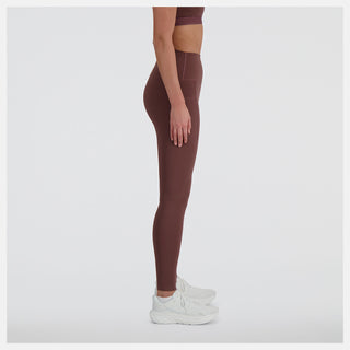 New Balance Womens Sleek Pocket High Rise Legging 27 | Licorice