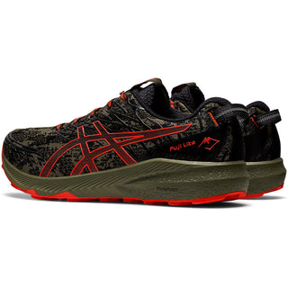 ASICS MENS FUJI LITE 3 | MANTLE GREEN/CHERRY TOMATO - Taskers Sports