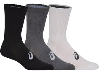 Asics Crew Socks 3 Pack | Black/White/Grey