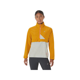 Asics Womens FujiTrail Anorak | Sandstorm/Light Sage