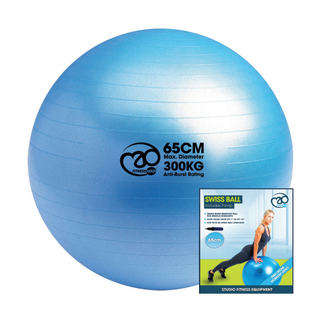 Fitness Mad 65cm Swiss Ball Pump & Online Guide - Taskers Sports