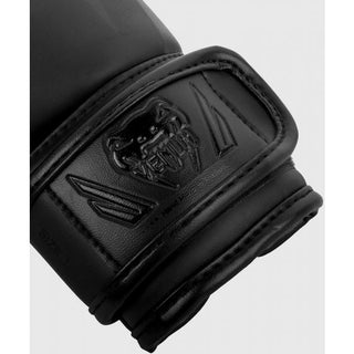 VENUM ELITE KIDS BOXING GLOVES | MATTE BLACK - Taskers Sports