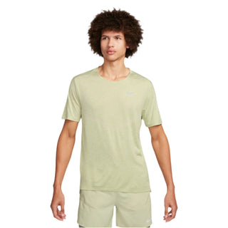 Nike Mens Dri-FIT Rise 365 SS Tee | Olive Aura/ Heathered/ Reflective Silver