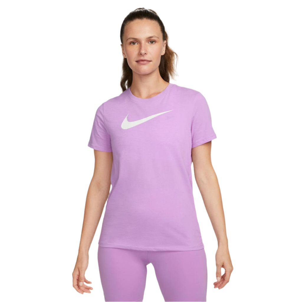 purple pink nike shirt