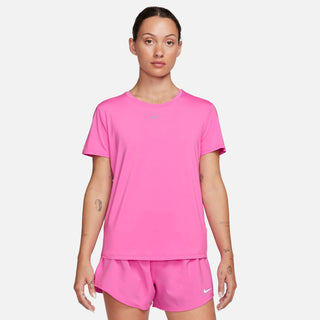 Nike Womens One Classic Dri-FIT Short Sleeved Top | Playful Pink/Black