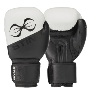 Sting Orion Boxing Gloves | Black/Pearl White