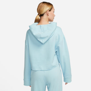 Nike Women's Cropped Fleece Hoodie | Ocean Bliss / Particle  Grey