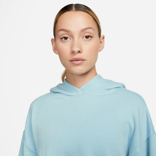 Nike Women's Cropped Fleece Hoodie | Ocean Bliss / Particle  Grey