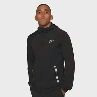 Frequency Mens Stretch Track Jacket | Black