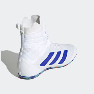 Adidas Speedex 18 Boxing Boots | Cloud White/Lucid Blue